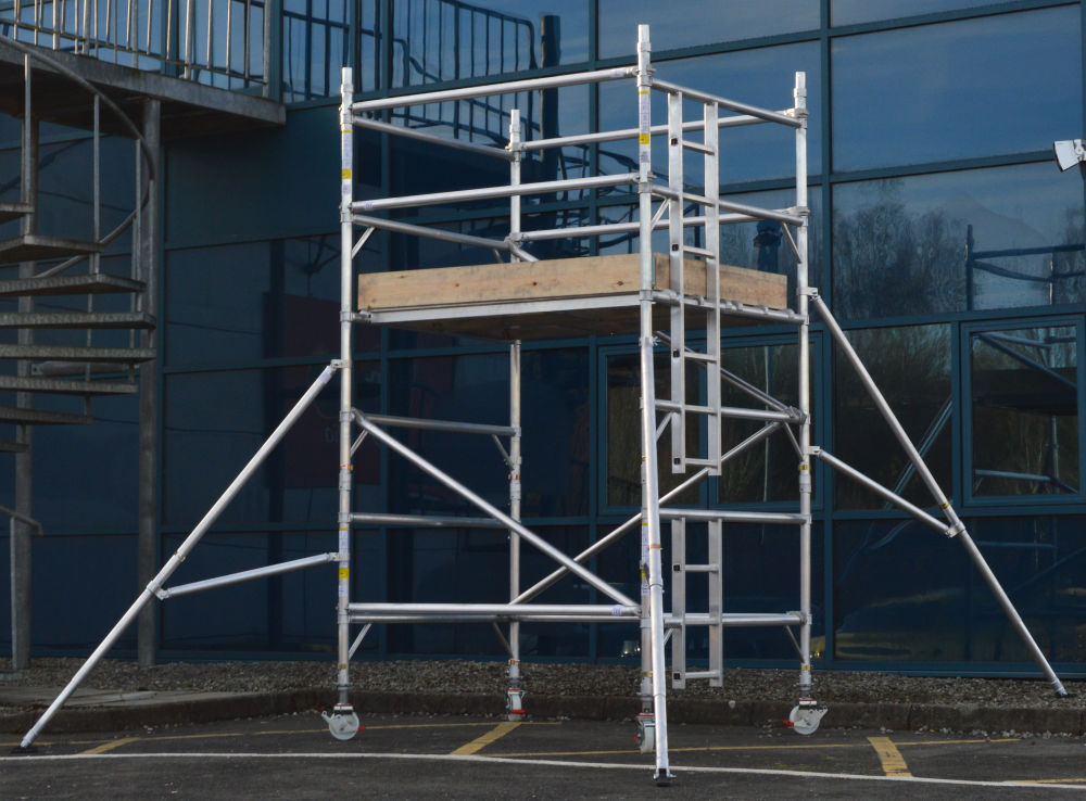 Lyte HiLyte500 Industrial Tower 1.8m x 1.45m Wide Double Width Browns Ladders